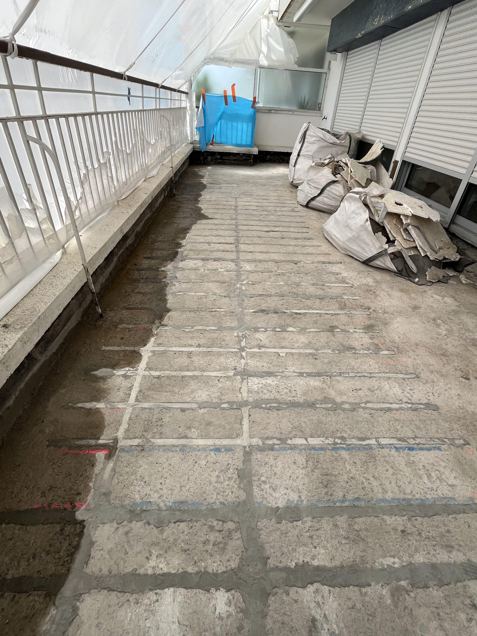 Renforcement structurel d'une terrasse